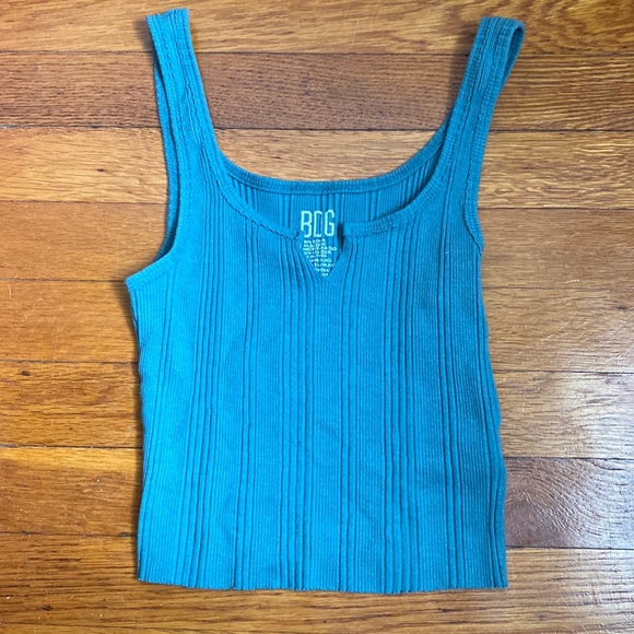 BDG Tops - Pacsun Turquoise Crop Top Tank